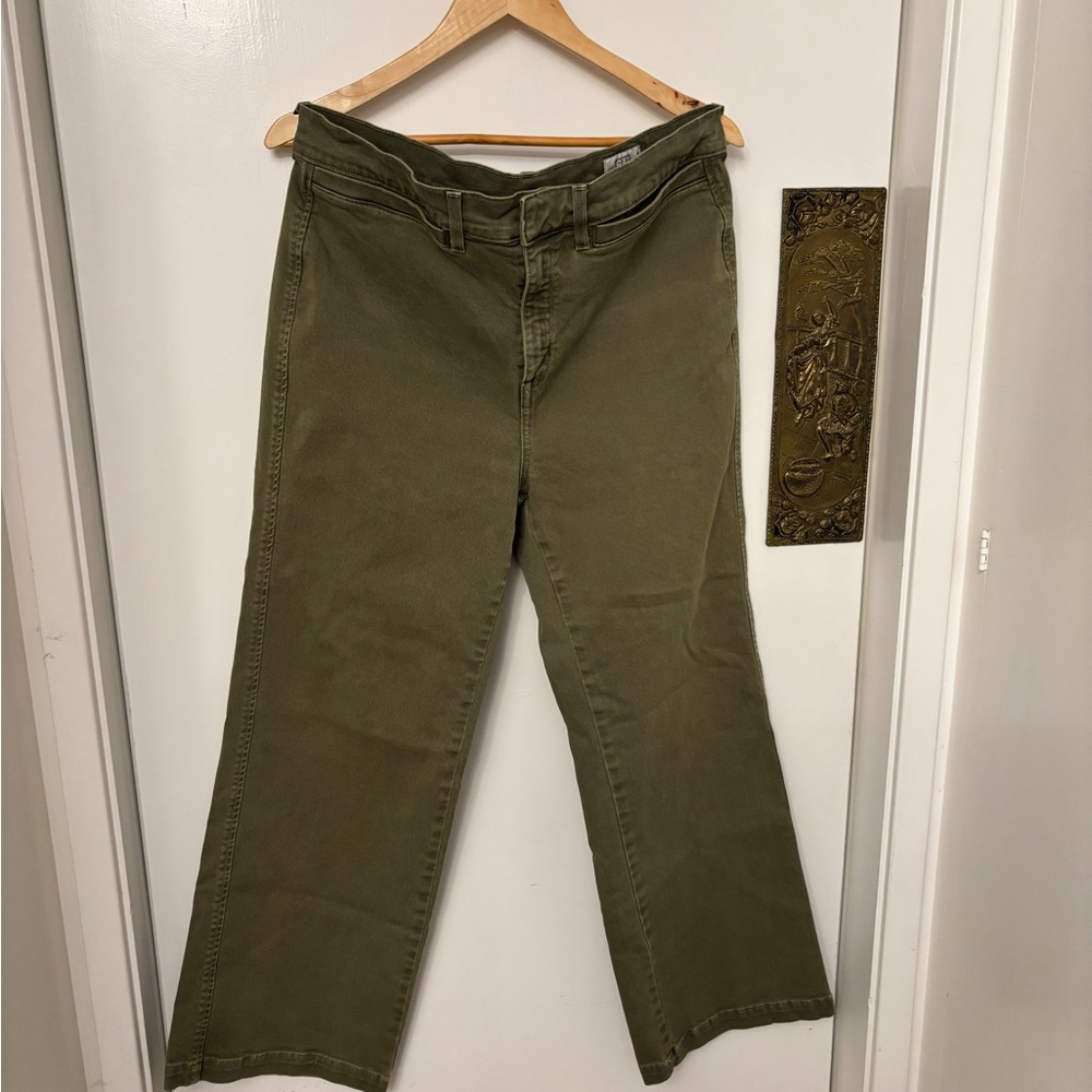 AYR Green Wide-Leg Pants